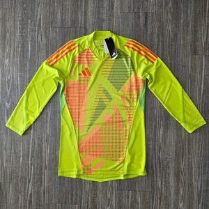 Adidas Tiro 24 Pro Soccer Goalkeeper Jersey Yellow Slim Fit IK4907 Men’s Medium